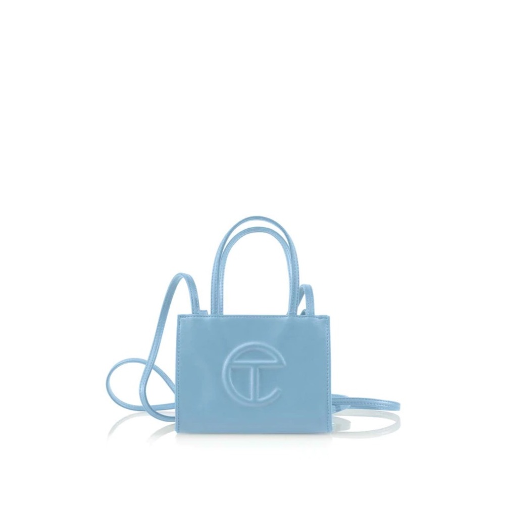 Telfar Pool Blue Small Shopping Bag